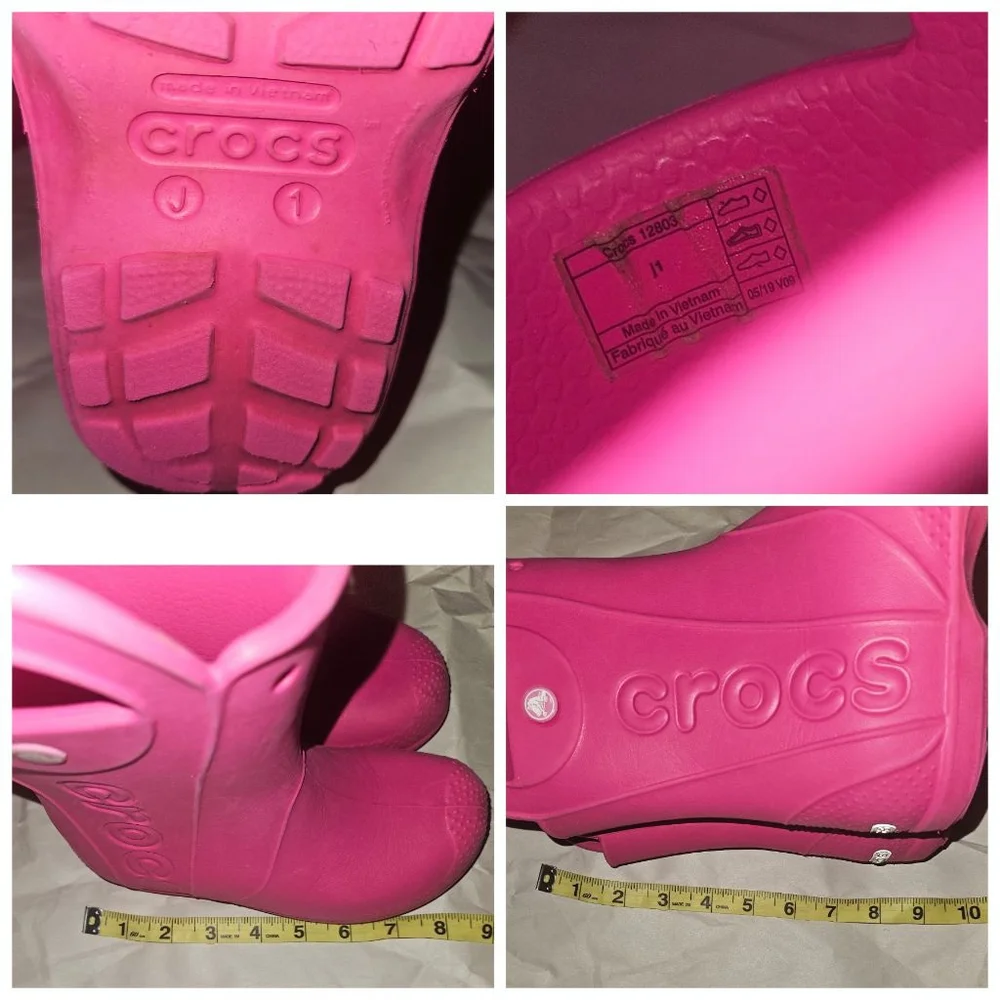 Crocs Kids Handle It Rain Boots (Little Girl) Size 1